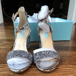 Betsey Johnson Glitter Heels